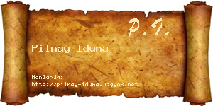 Pilnay Iduna névjegykártya